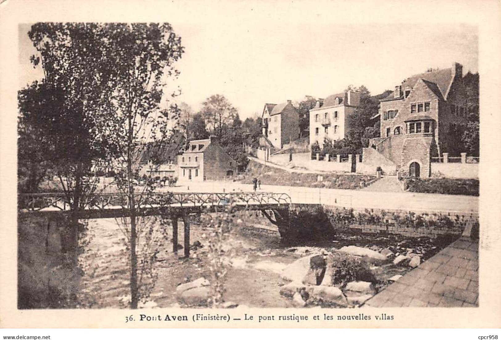 29 - PONT AVEN - SAN48908 - Le Pont Rustique Et Les Nouvelles Villas - Pont Aven