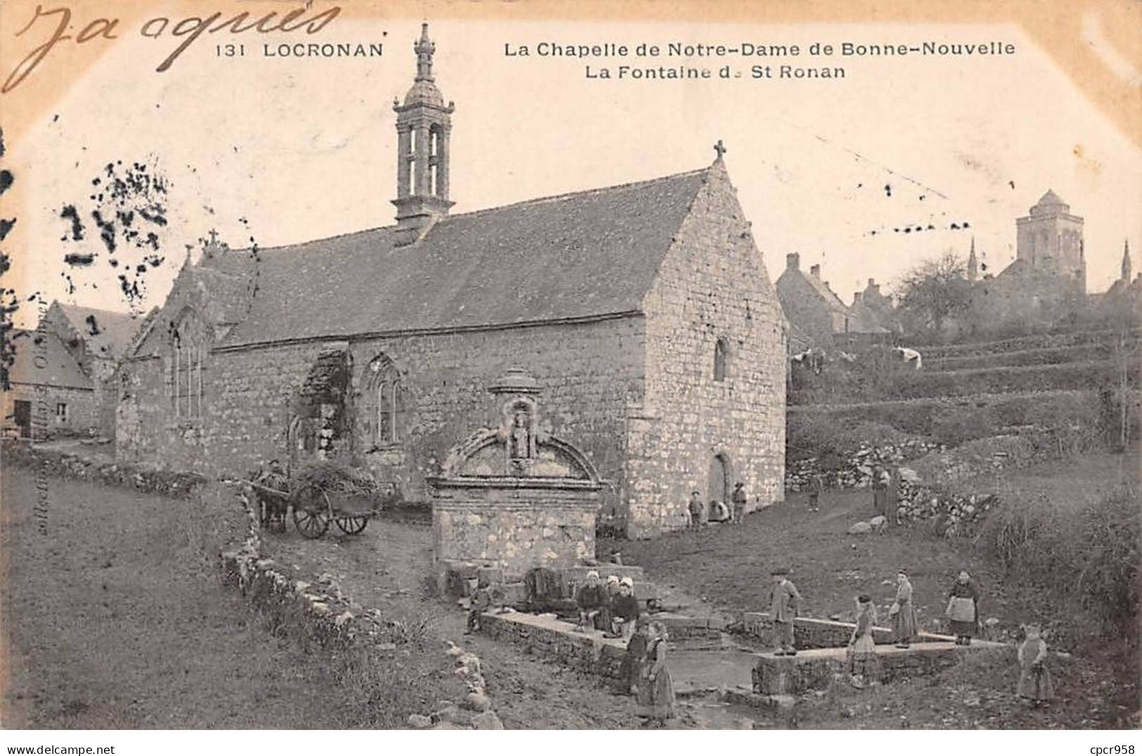 29 - LOCRONAN - SAN48922 - La Chapelle De Notre Dame De Bonne Nouvelle - La Fontaine De St Ronan - Locronan