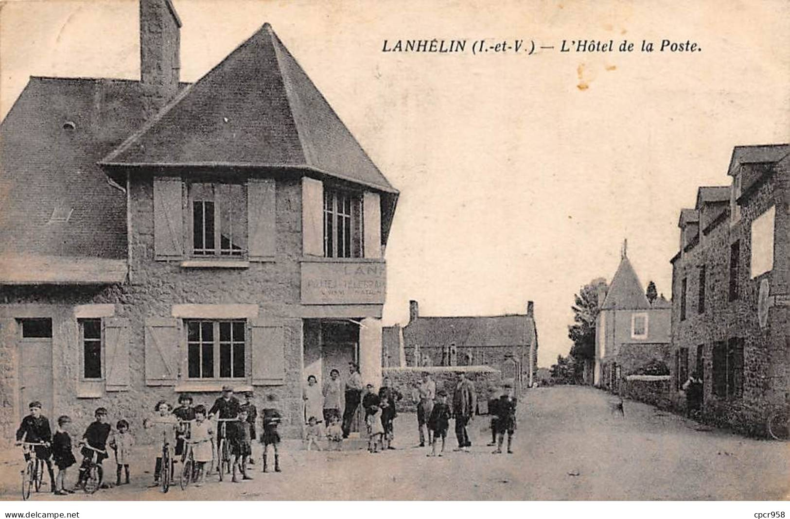 35 - LANHELIN - SAN48978 - L'Hôtel De La Poste - Other & Unclassified