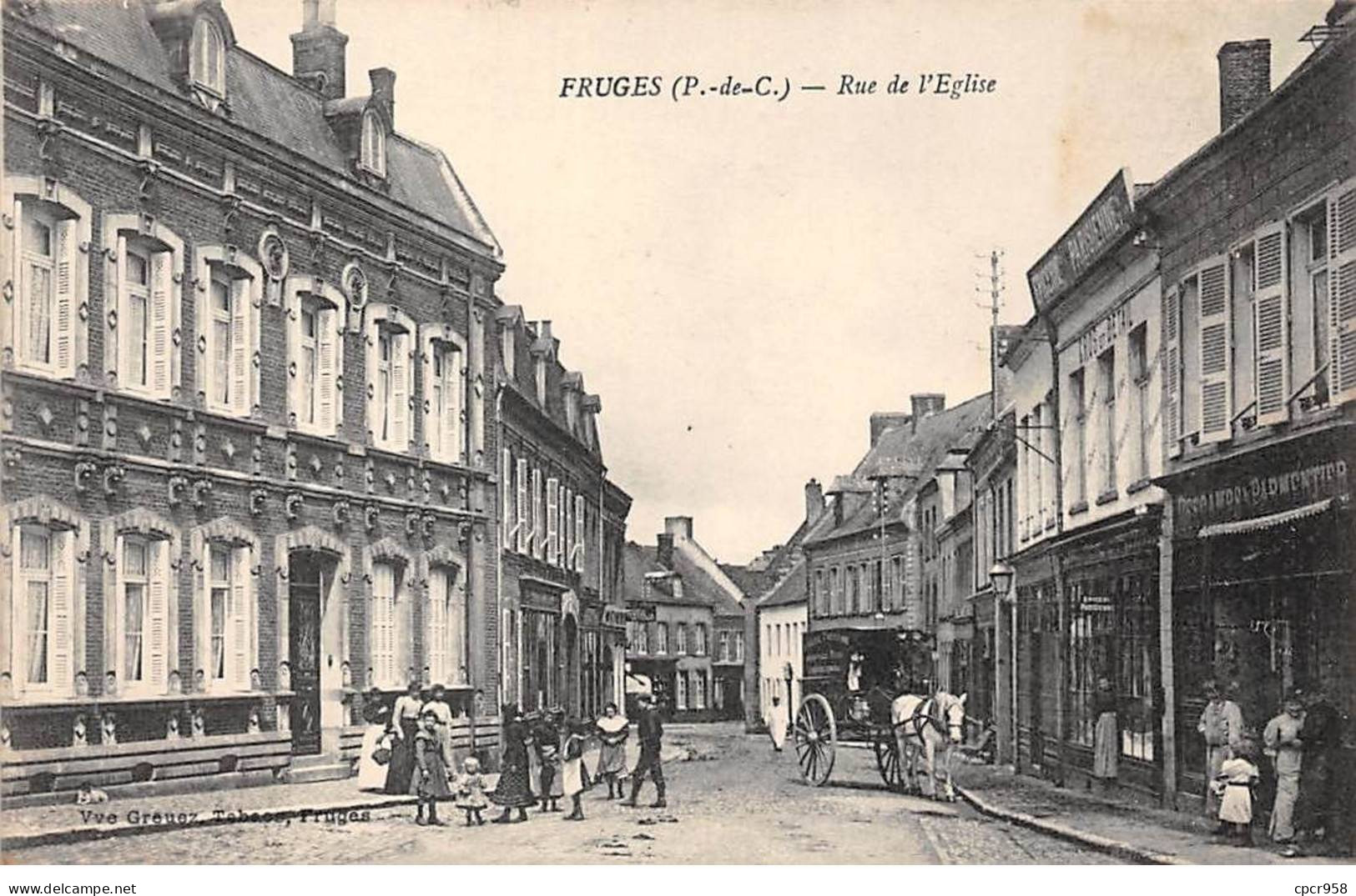 62 - FRUGES - SAN49200 - Rue De L'Eglise - Fruges