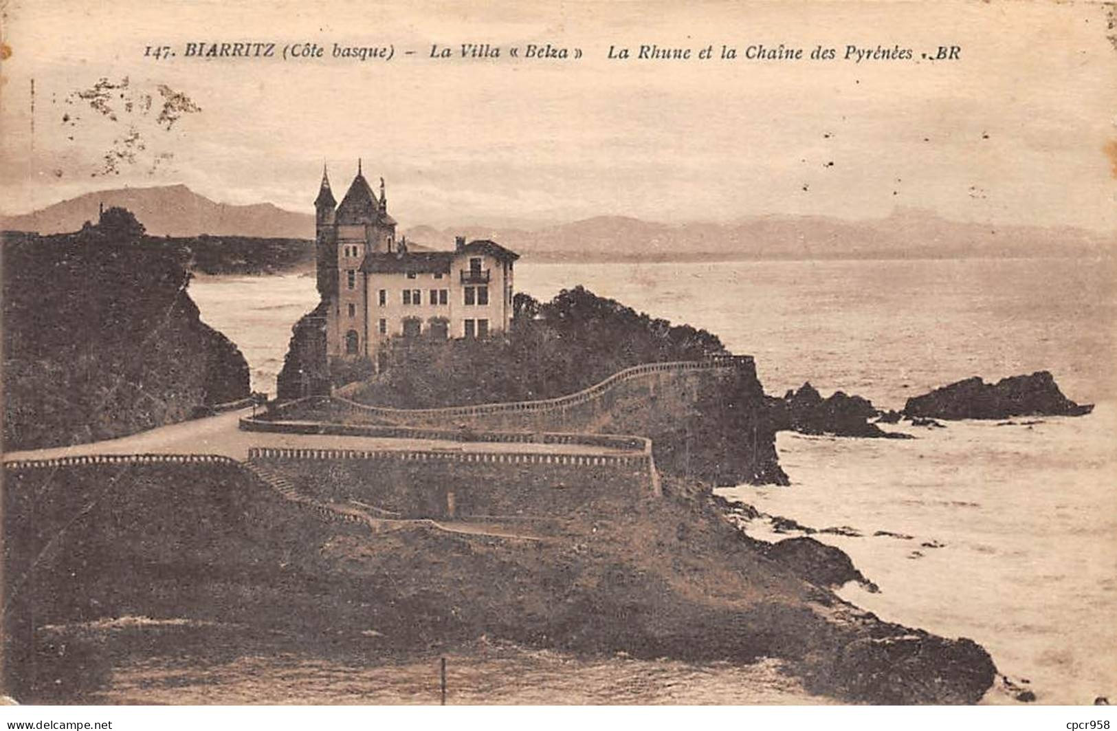 64 - BIARRITZ - SAN49235 - La Villa "Belza" - La Rhune Et La Chaine Des Pyrénées - Biarritz