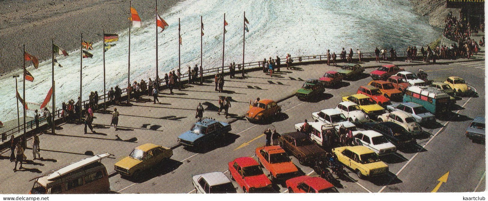 Großglockner: PEUGEOT 204, FORD TAUNUS TC1, FIAT 131, VW CAMPER, 1200 KÄFER/COX, CITROËN DYANE, HANAMAG HENSCHEL - Voitures De Tourisme