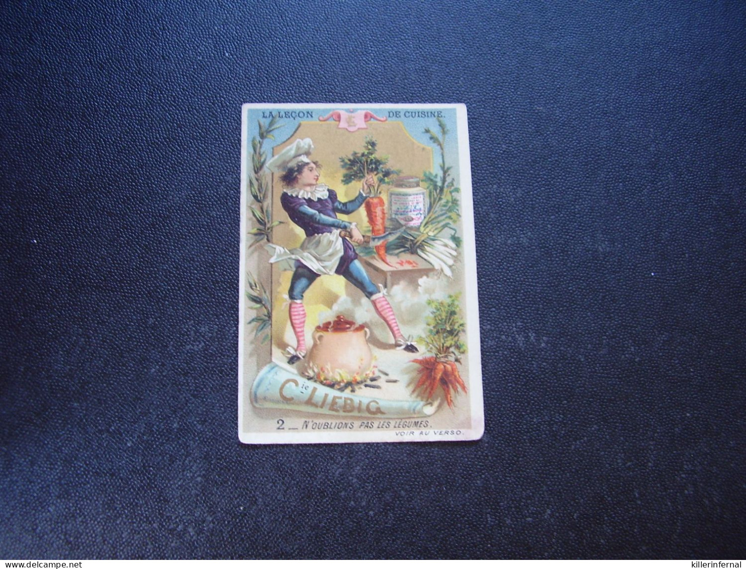 Original Old Card Chromo Liebig S 258 Leçon De Cuisine - Liebig