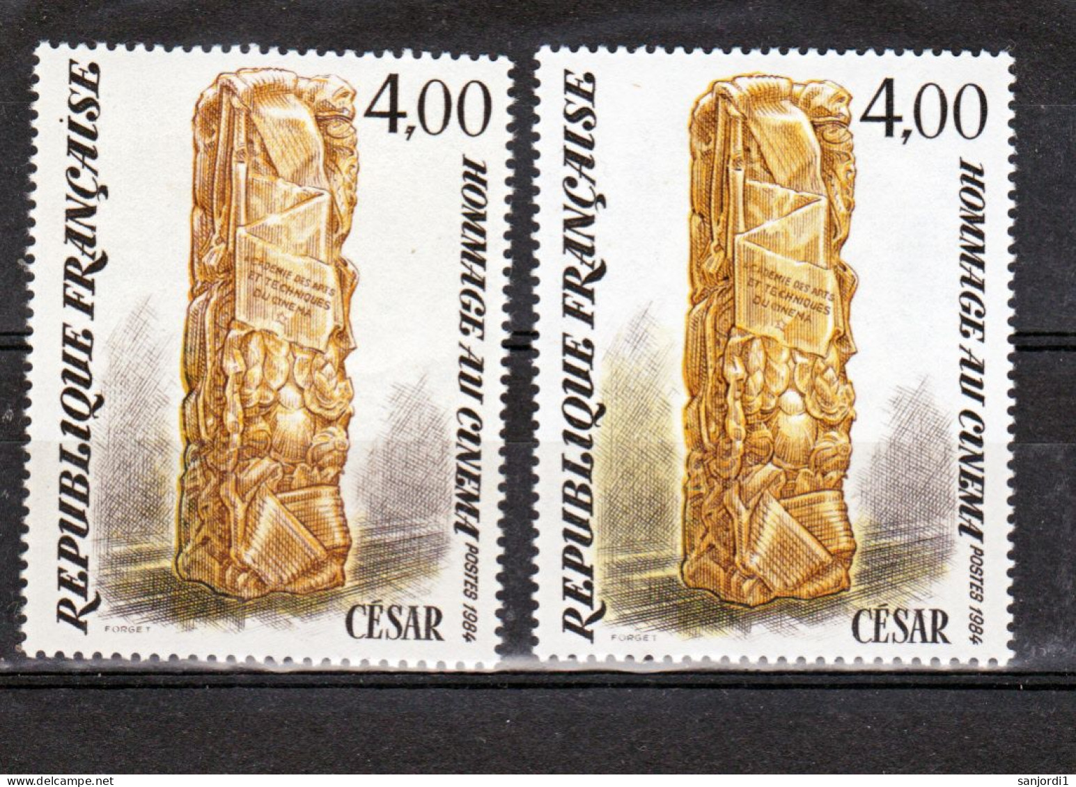 France 2299 Variétés César Ombre Jaune Et Ombre Brune  Neuf ** TB MNH Sin Charnela - Unused Stamps