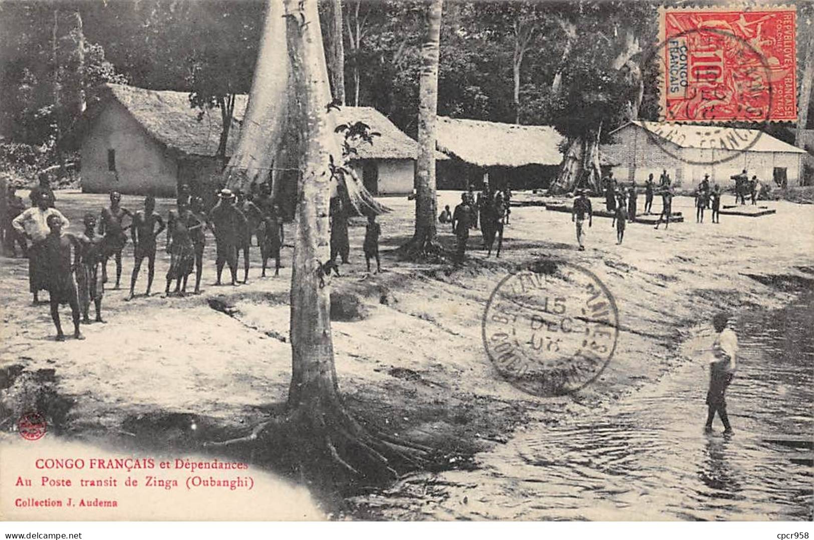 CONGO FRANCAIS - SAN56523 - Dépendances - Au Poste Transit De Zinga - Oubanghi - Französisch-Kongo