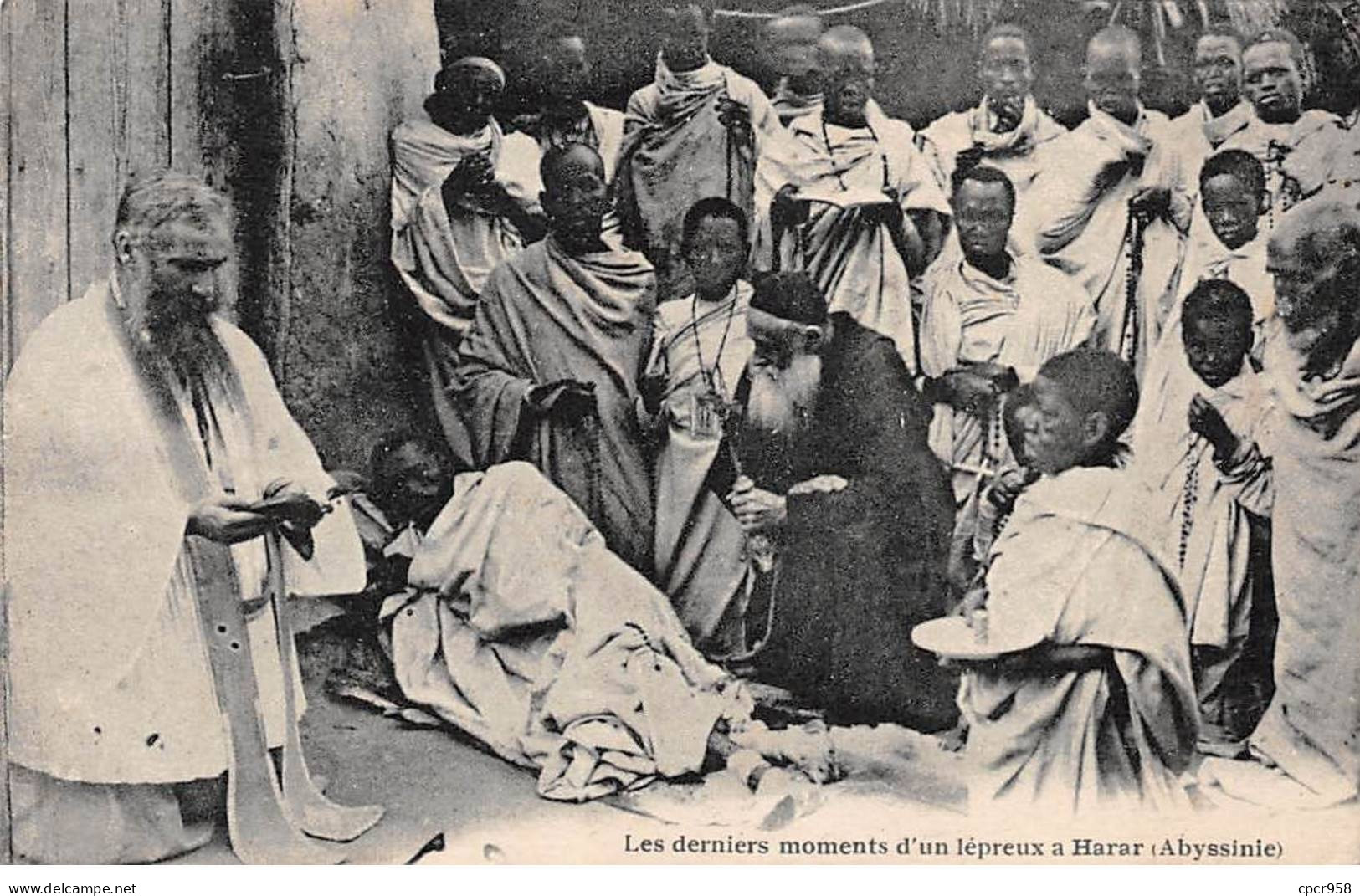 ETHIOPE - SAN56525 - Les Derniers Moments D'un Lépreux à Harar - Abyssinie - Ethiopie
