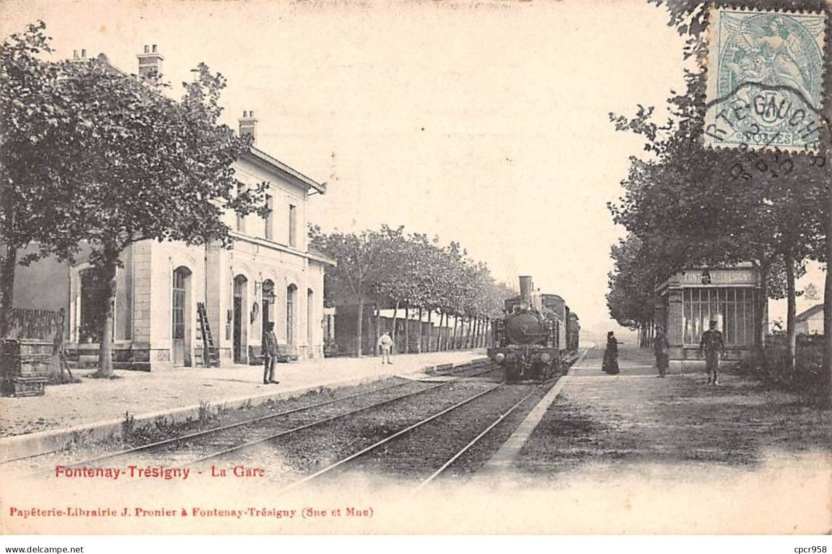 77 - FONTENAY TRESIGNY - SAN46833 - La Gare - Fontenay Tresigny