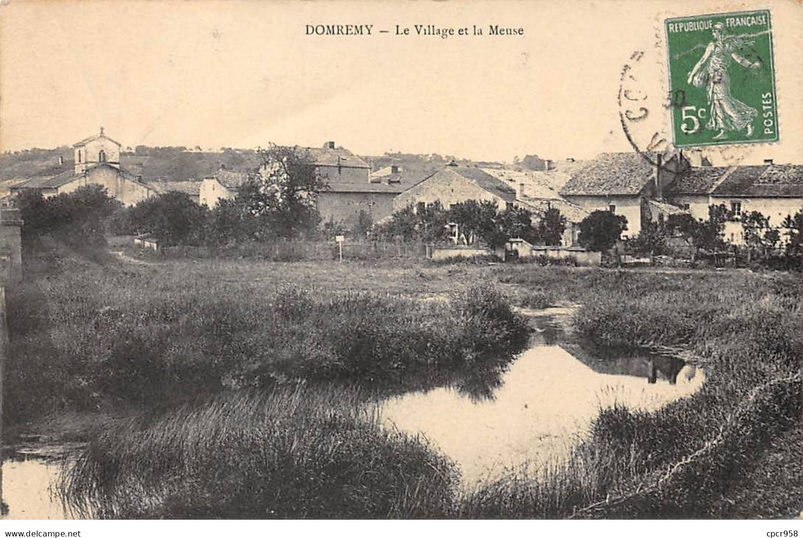 88 - DOMREMY - SAN46957 - Le Village Et La Meuse - Domremy La Pucelle