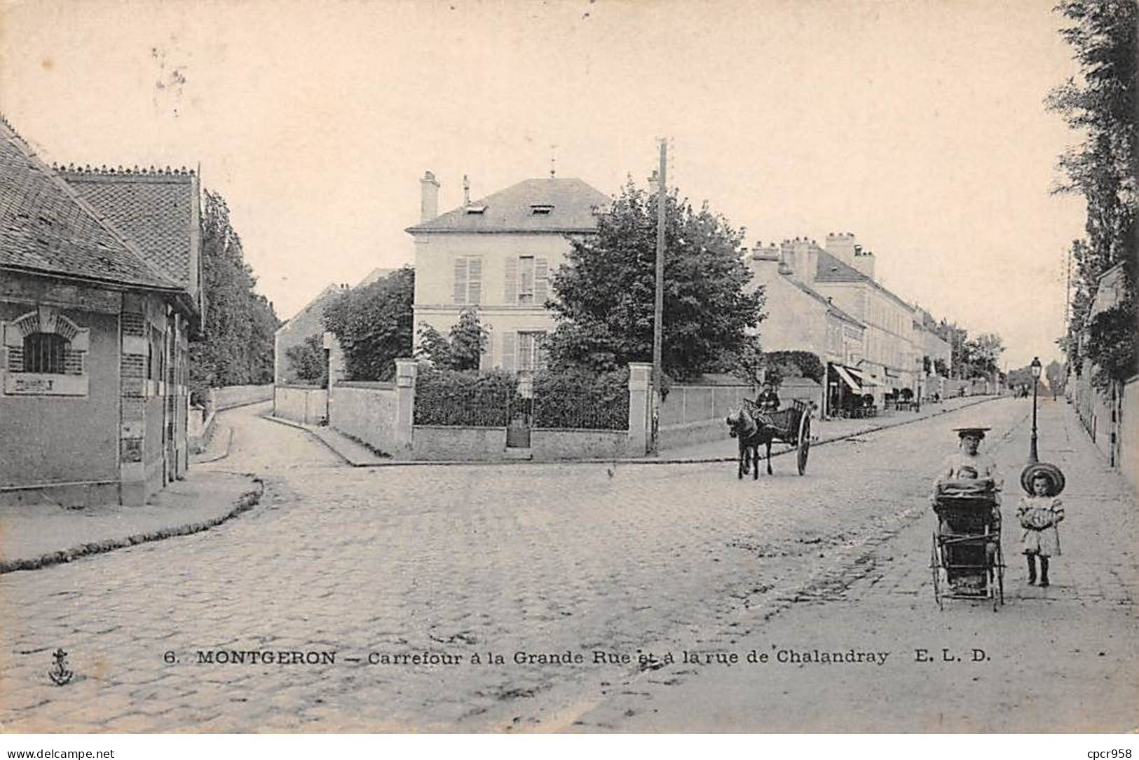 91 - MONTGERON - SAN47030 - Carrefour à La Grande Rue Et à La Rue De Chalandray - Montgeron