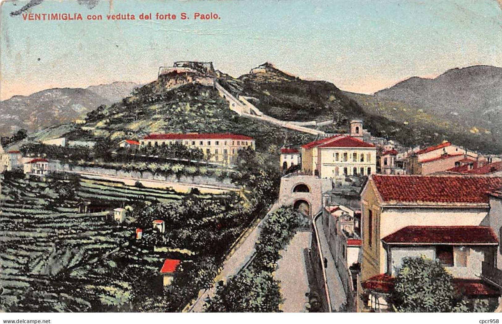ITALIE - SAN49933 - Ventimiglia Con Veduta Del Forte S. Paolo - Imperia
