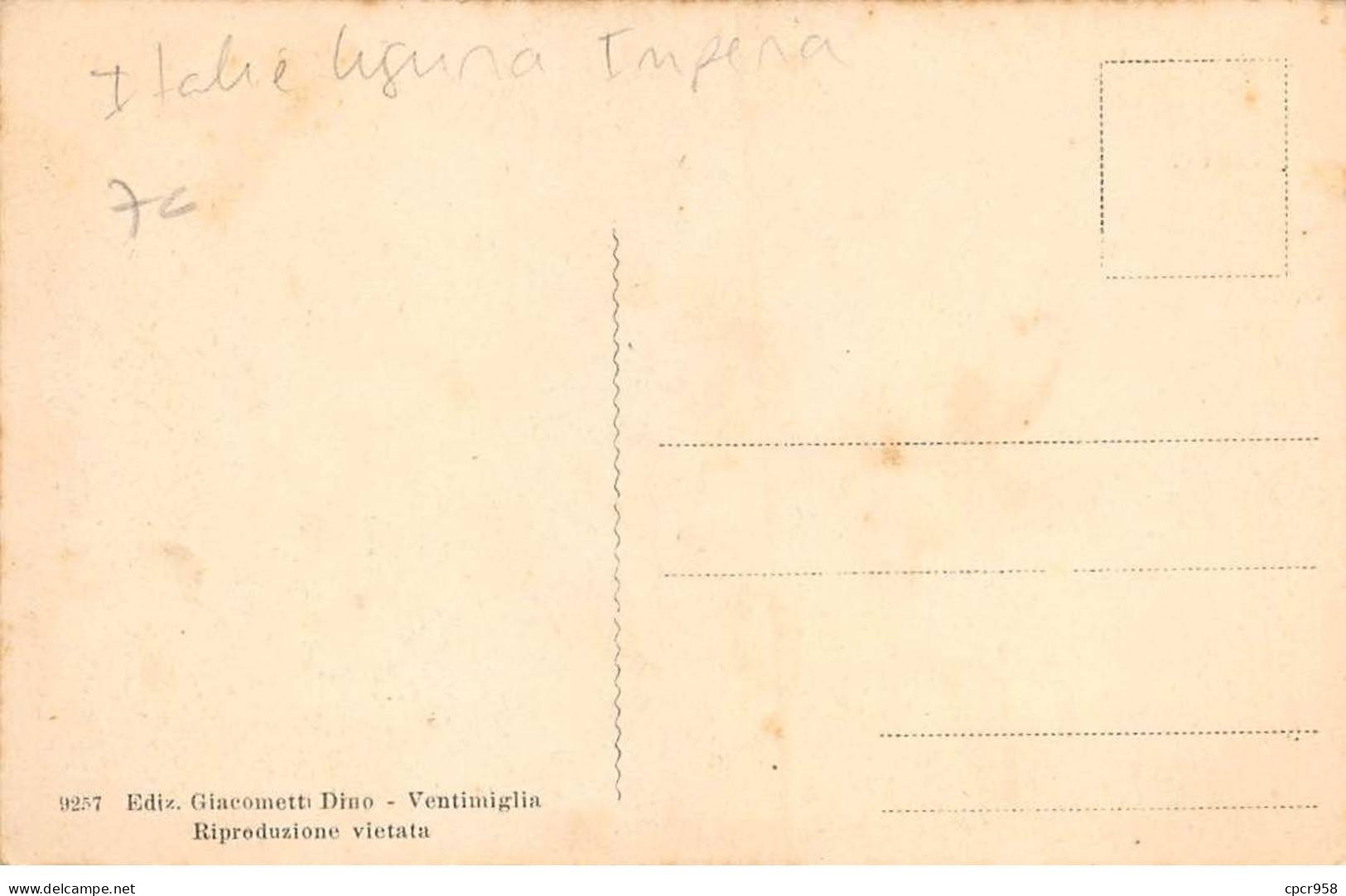 ITALIE - SAN49969 - Ventimiglia - Frontiera Balzi Rossi - Imperia