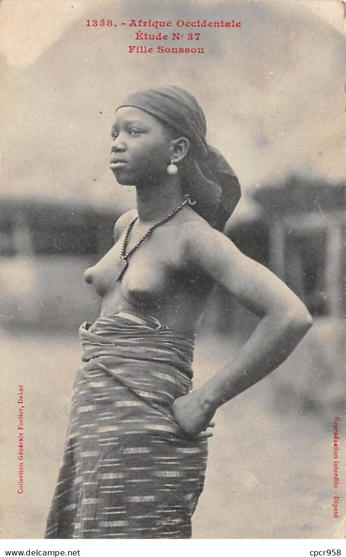 SENEGAL - SAN50061 - Afrique Occidentale - Etude N° 37 - Fille Soussou - Sénégal