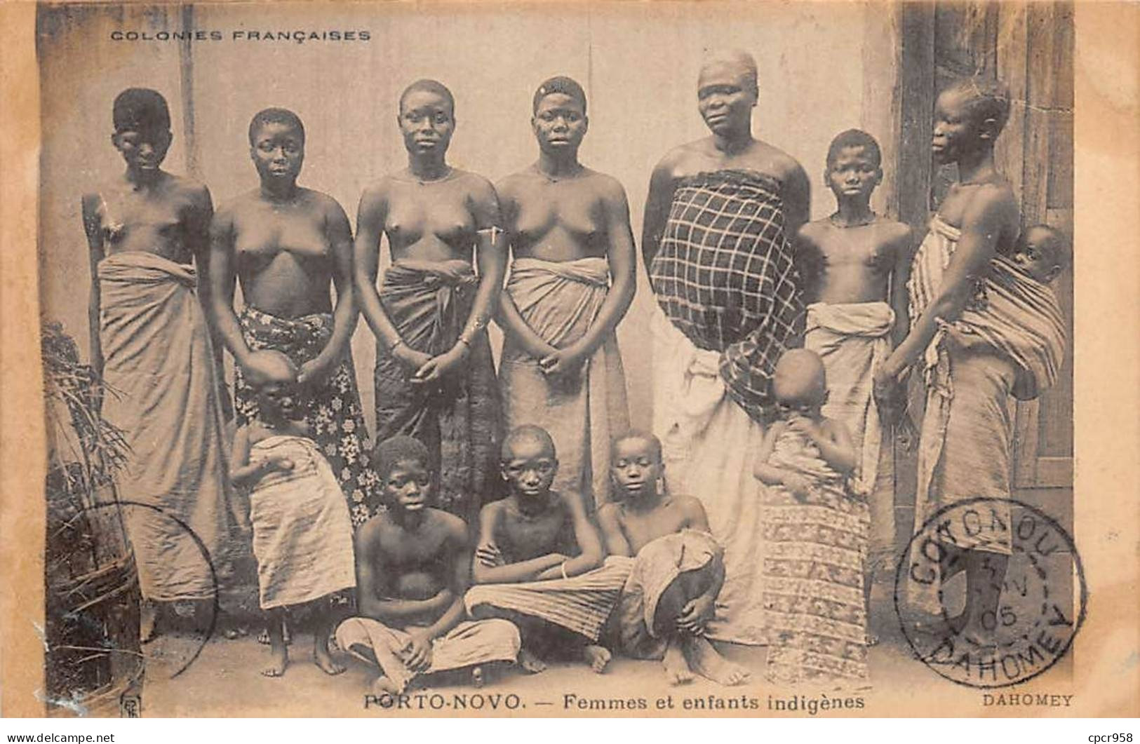 DAHOMEY - SAN50119 - Dahomey - Femmes Et Enfants Indigènes - Dahomey