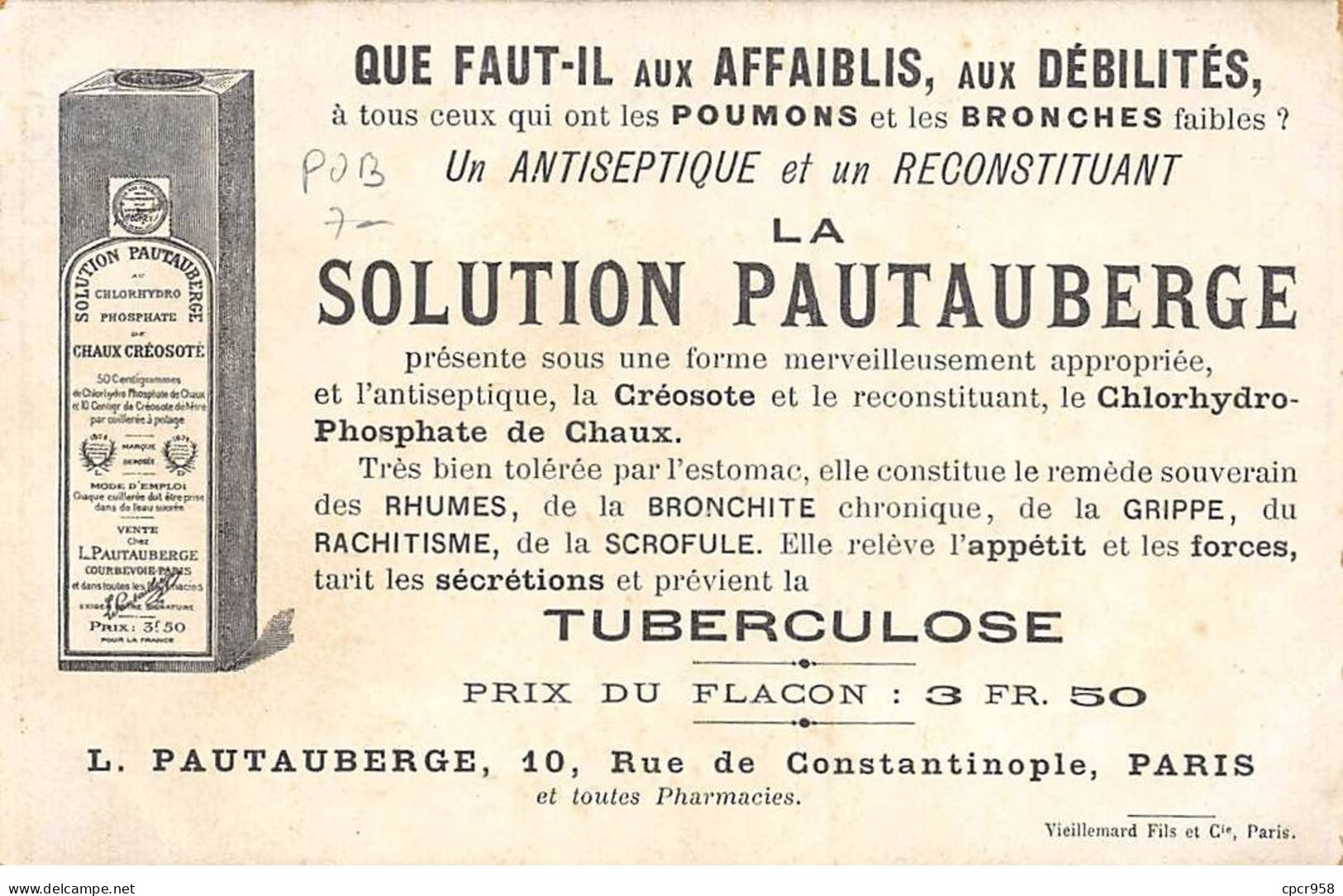 Publicité - N°83601 - Collection De La Solution Pautauberge - Cathédrale De Reims En Flammes - Publicidad