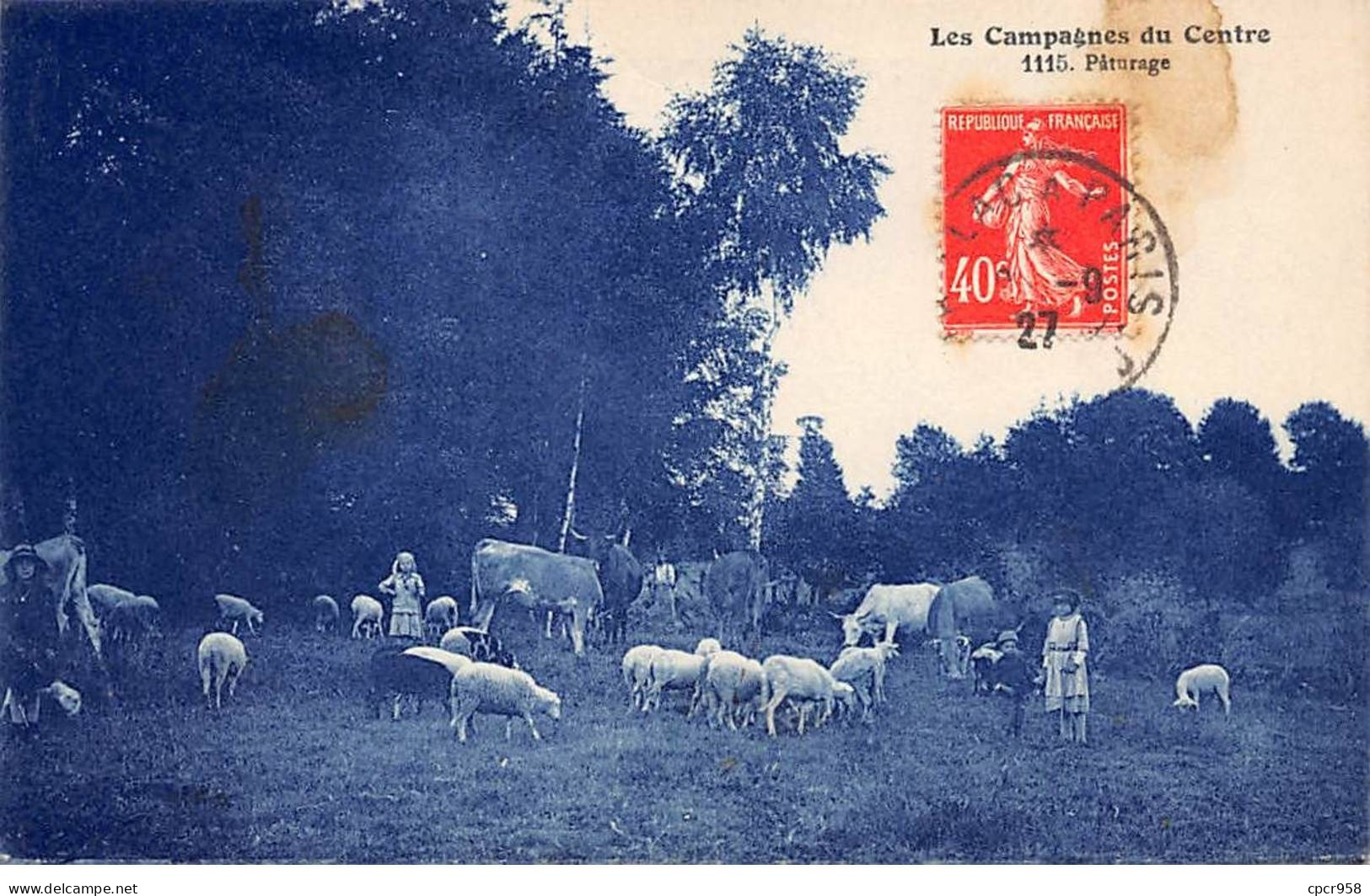 Agriculture - N°84196 - Les Campagnes Du Centre - Pâturage - Vaches Et Moutons - Allevamenti