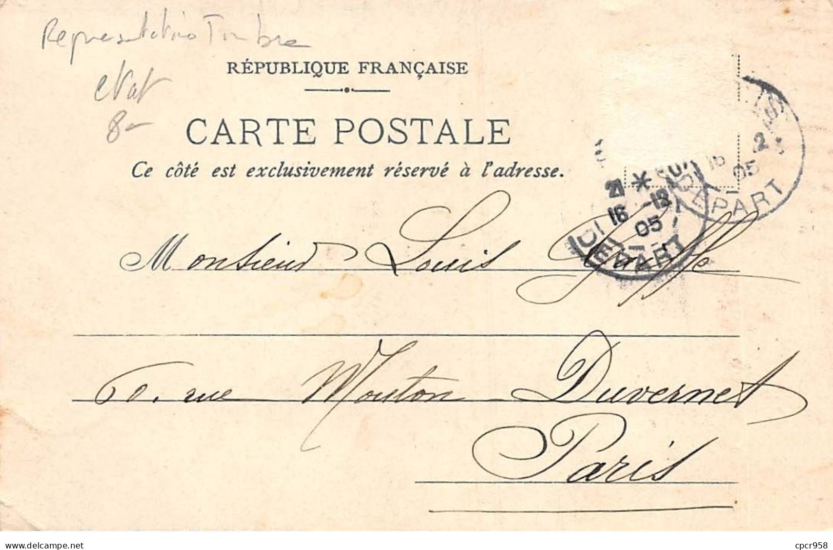 Représentations Timbres - N°84197 - Lys - Carte Vendue En L'état - Stamps (pictures)