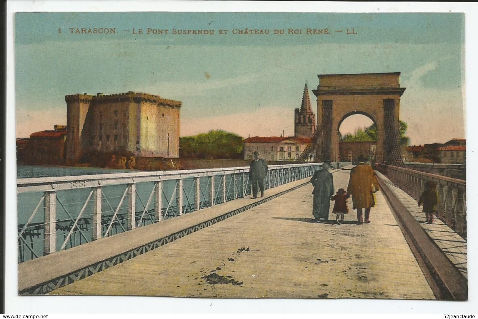 Le Pont Suspendu Et Le Château Du Roi René    1920     N° 01 - Tarascon