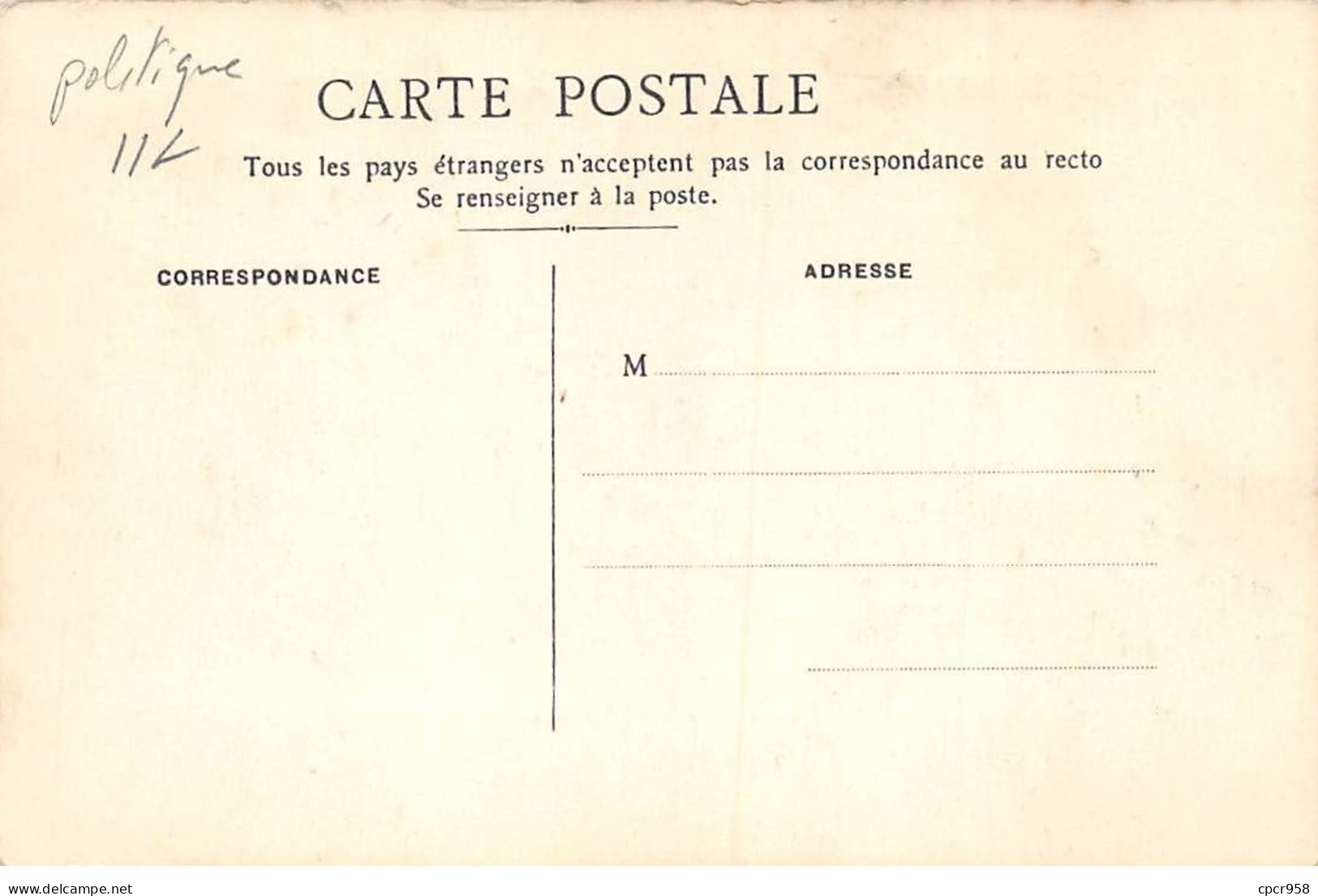 Politique - N°84220 - Fallières Déménage - Mobilier National, Location - Satira