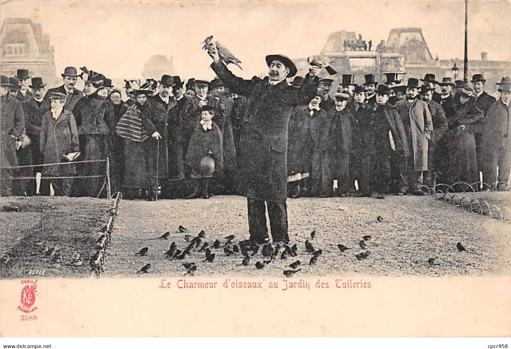 75 - PARIS - SAN54718 - Le Charmeur D'oiseaux Au Jardin Des Tuileries - Métier - Petits Métiers à Paris