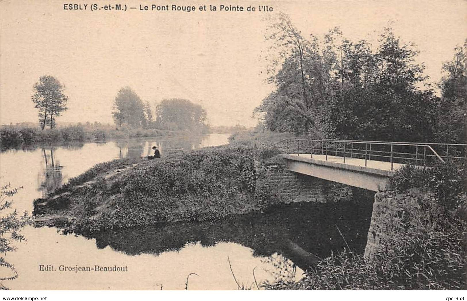 77 - ESBLY - SAN54757 - Le Pont Rouge Et La Pointe De L'Ile - Esbly