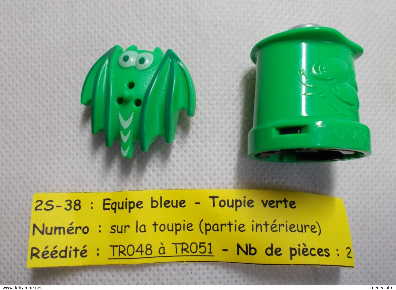 Kinder - Toupie Verte - 2S 038 - Sans BPZ - Montables