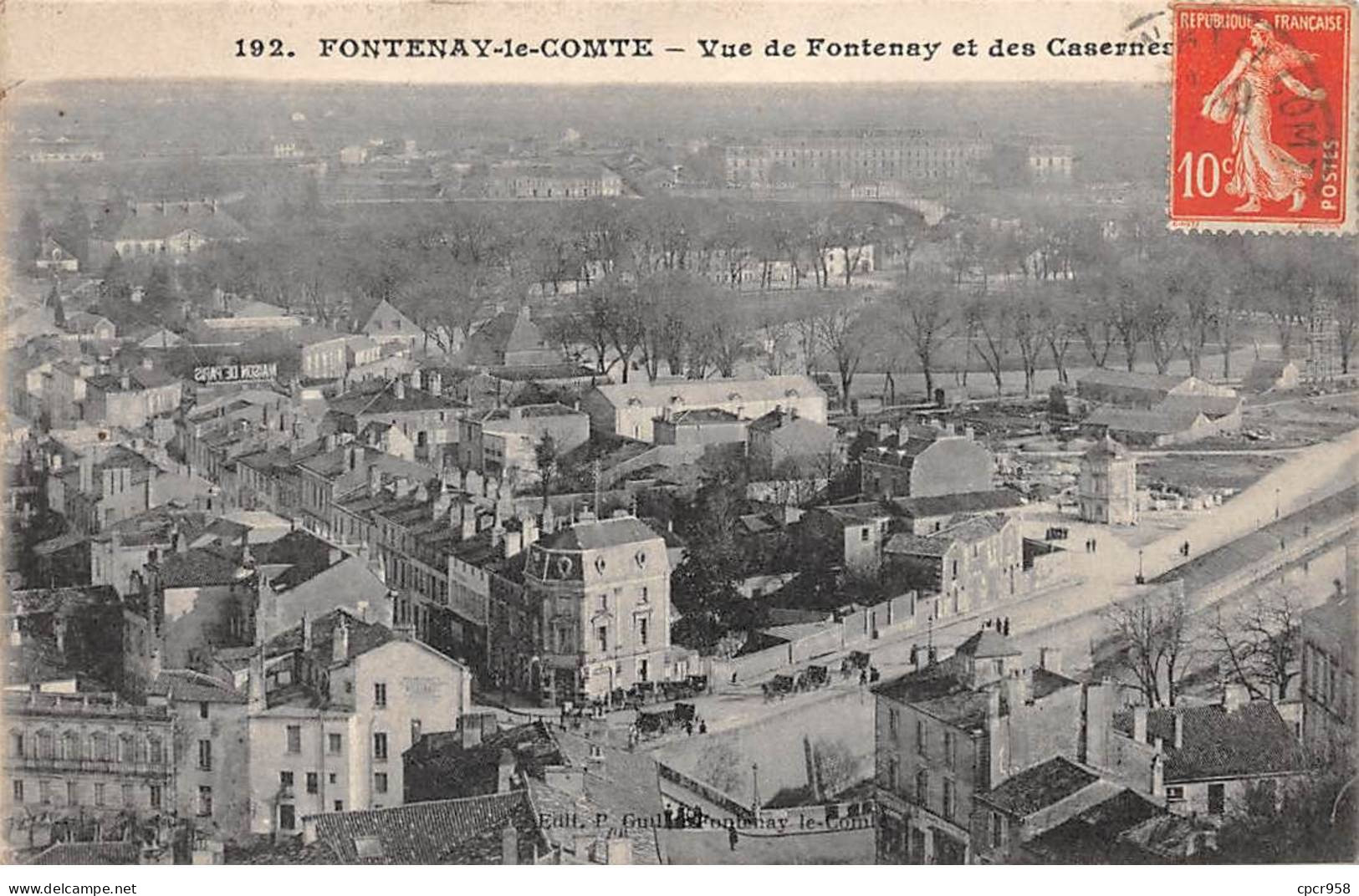 85 - FONTENAY LE COMTE - SAN54796 - Vue De Fontenay Et Des Casernes - Fontenay Le Comte