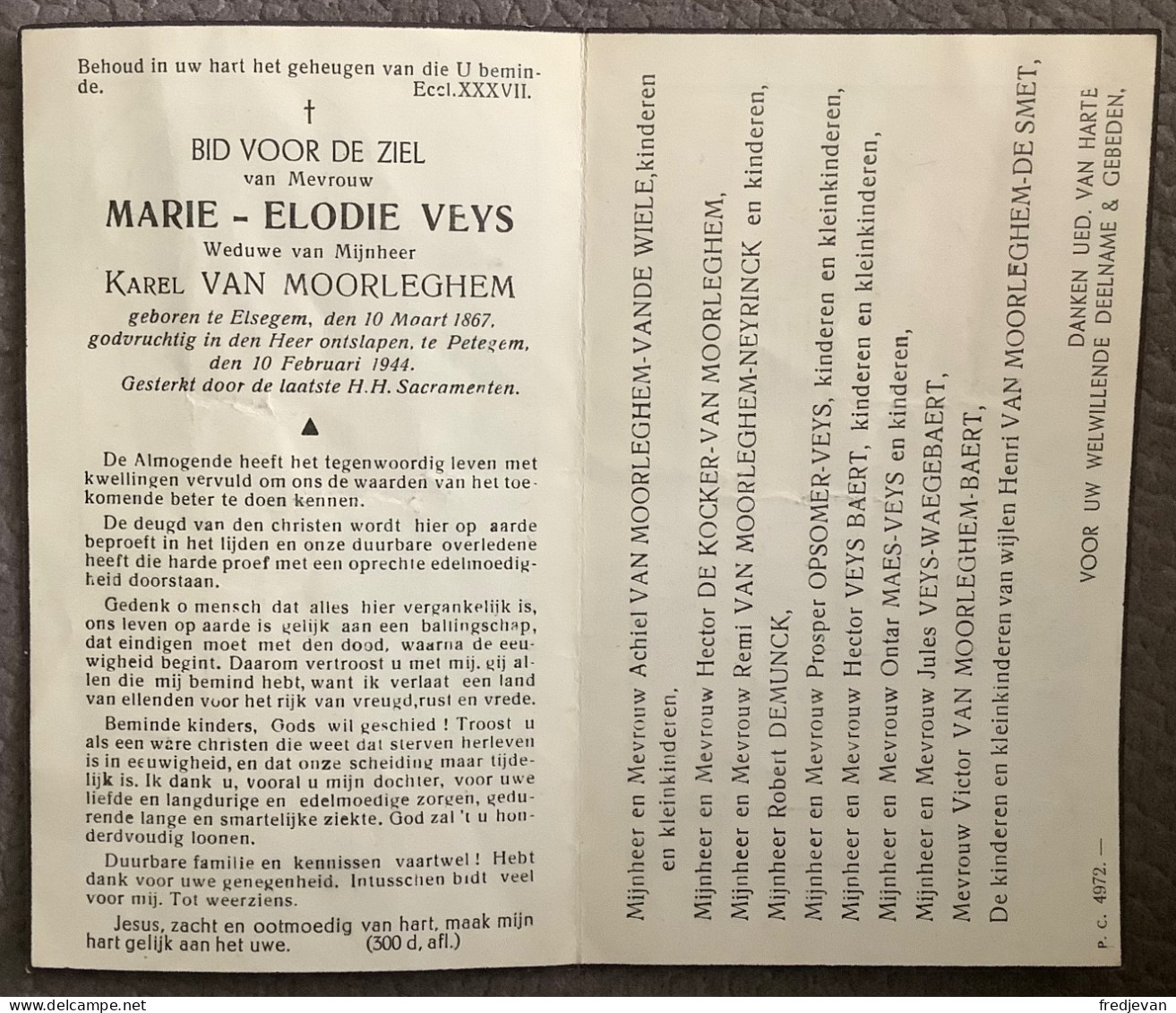 Marie-Elodie Veys - Elsegem - 1867 / 1944 - Imágenes Religiosas