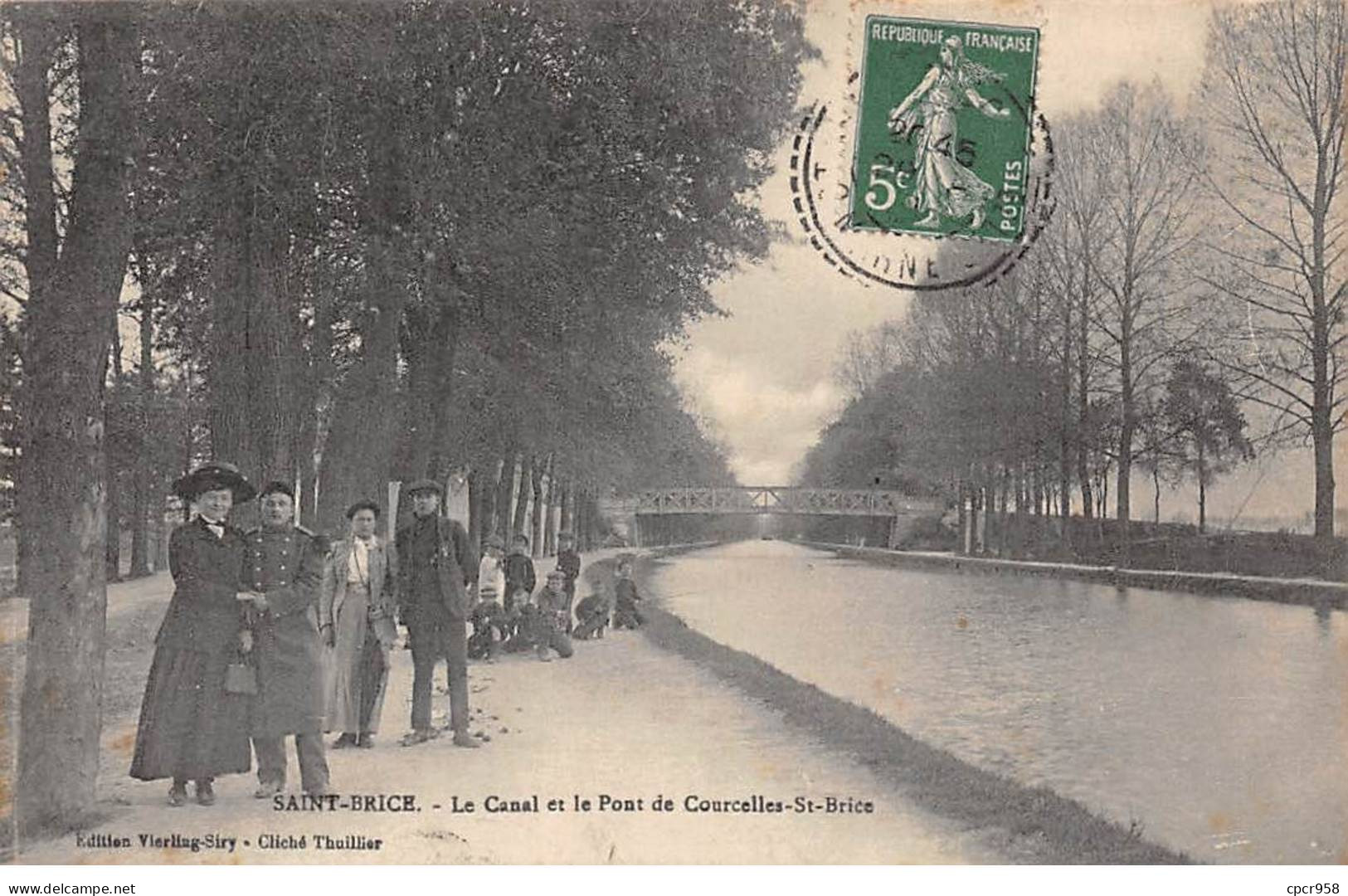 95 - SAINT BRICE - SAN54903 - Le Canal Et Le Pont De Courcelles St Brice - Saint-Brice-sous-Forêt