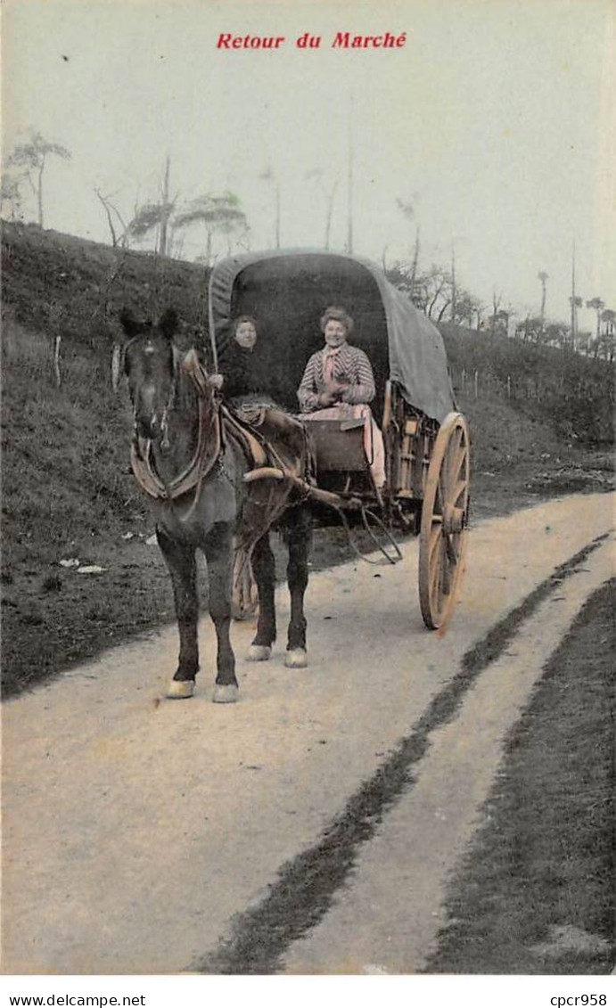 AGRICULTURE - SAN56254 - Retour Du Marché - Wagengespanne