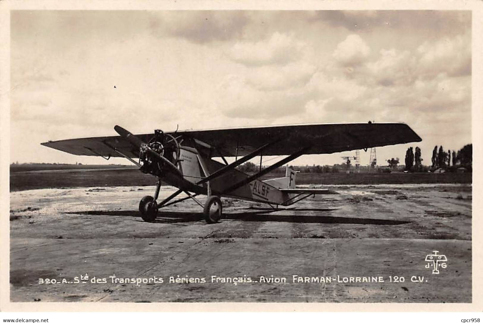 AVIATION - SAN56252 - 320 A - Sté Des Transports Aériens Français - Avion Farman Lorraine 120 CV - Autres & Non Classés