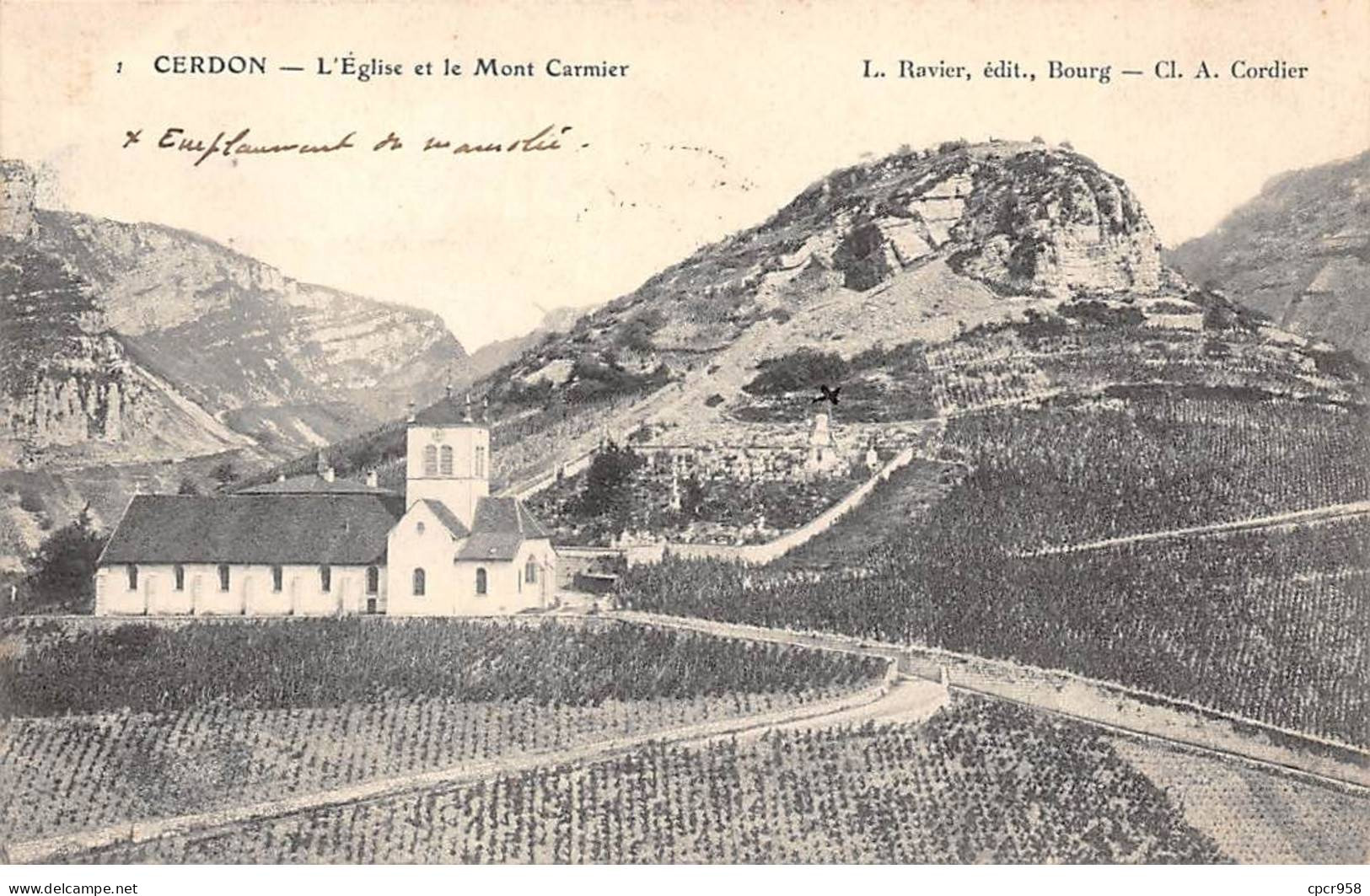 01 - CERDON - SAN45734 - L'Eglise Et Le Mont Carmier - Non Classés