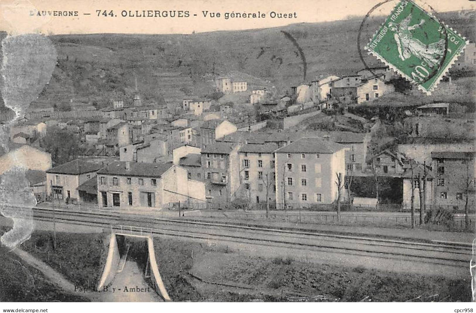 63 - OLLIERGUES - SAN46591 - Vue Générale Ouest - Olliergues