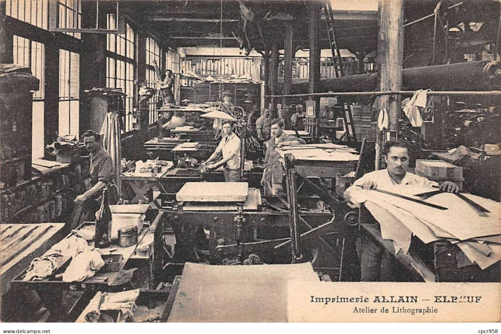 76 - ELBEUF - SAN46739 - Imprimerie Allain - Atelier De Lithographie - Elbeuf