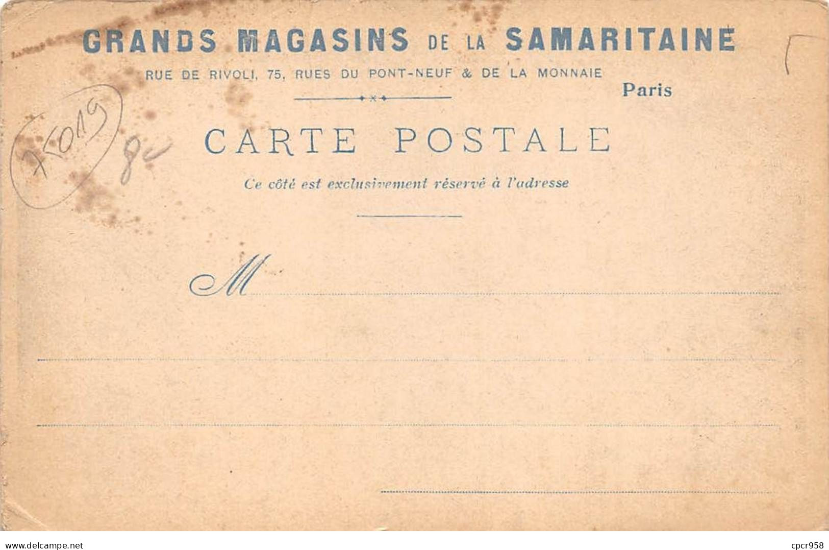 75019 - PARIS - SAN46724 - Grands Magasins De La Samaritaine - Abattoirs De La Villette - Arrondissement: 19