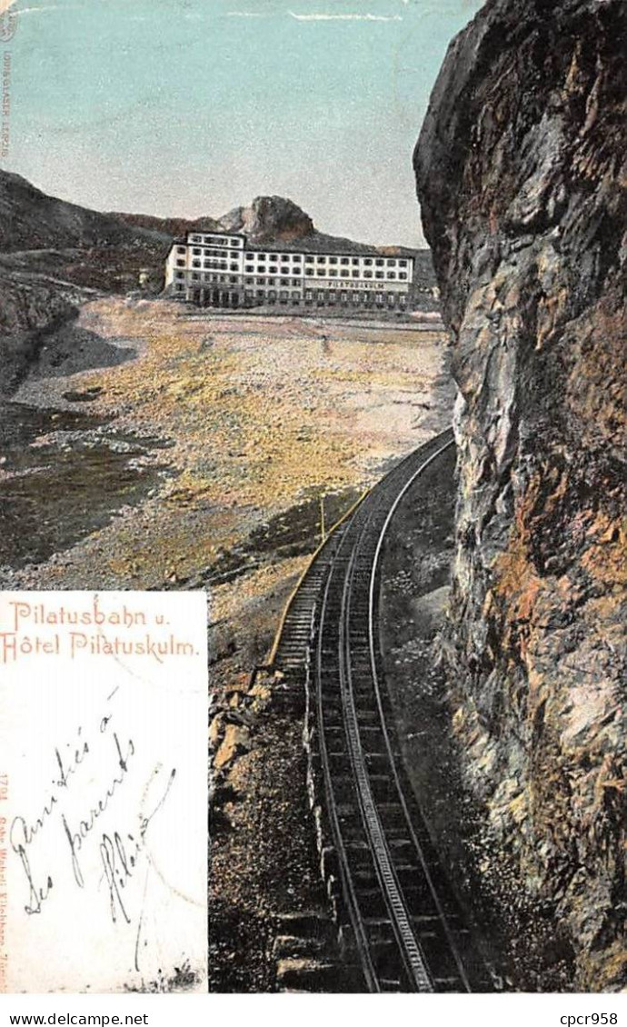 SUISSE - SAN49848 - Pilatusbahn U Hôtel Pilatuskulm - Andere & Zonder Classificatie