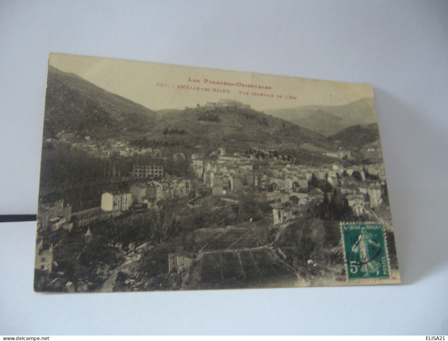 LES PYRENEES ORIENTALES  AMELIE LES BAINS 66 PYRENEES ORIENTALES VUE GENERALE DE L'EST CPA 1910 - Amélie-les-Bains-Palalda