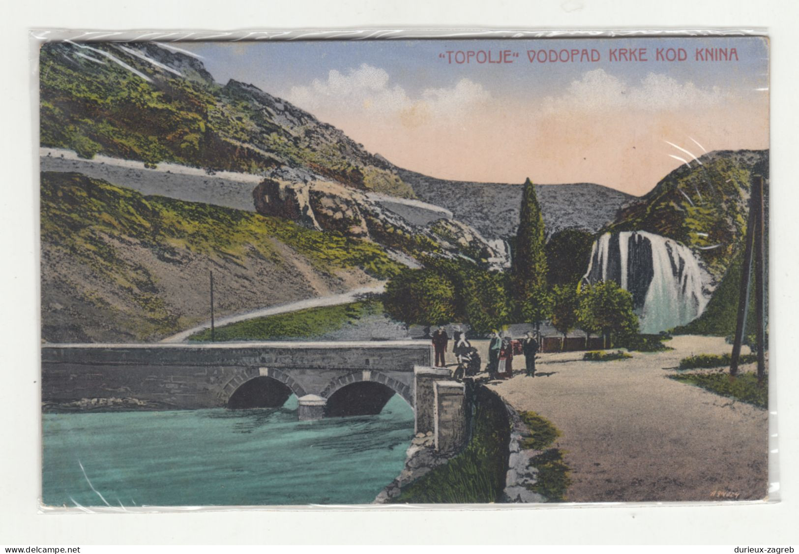"Topolje" Vodopad Krke Kod Knina Old Postcard (Jos. Krpan, Knin) Not Posted MS200720* - Kroatië