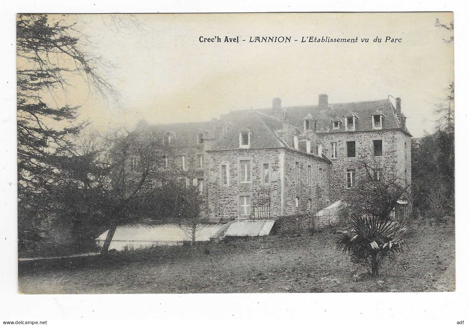 CPA CREC'H AVEL, LANNION, L'ETABLISSEMENT VU DU PARC, COTES D'ARMOR 22 - Lannion