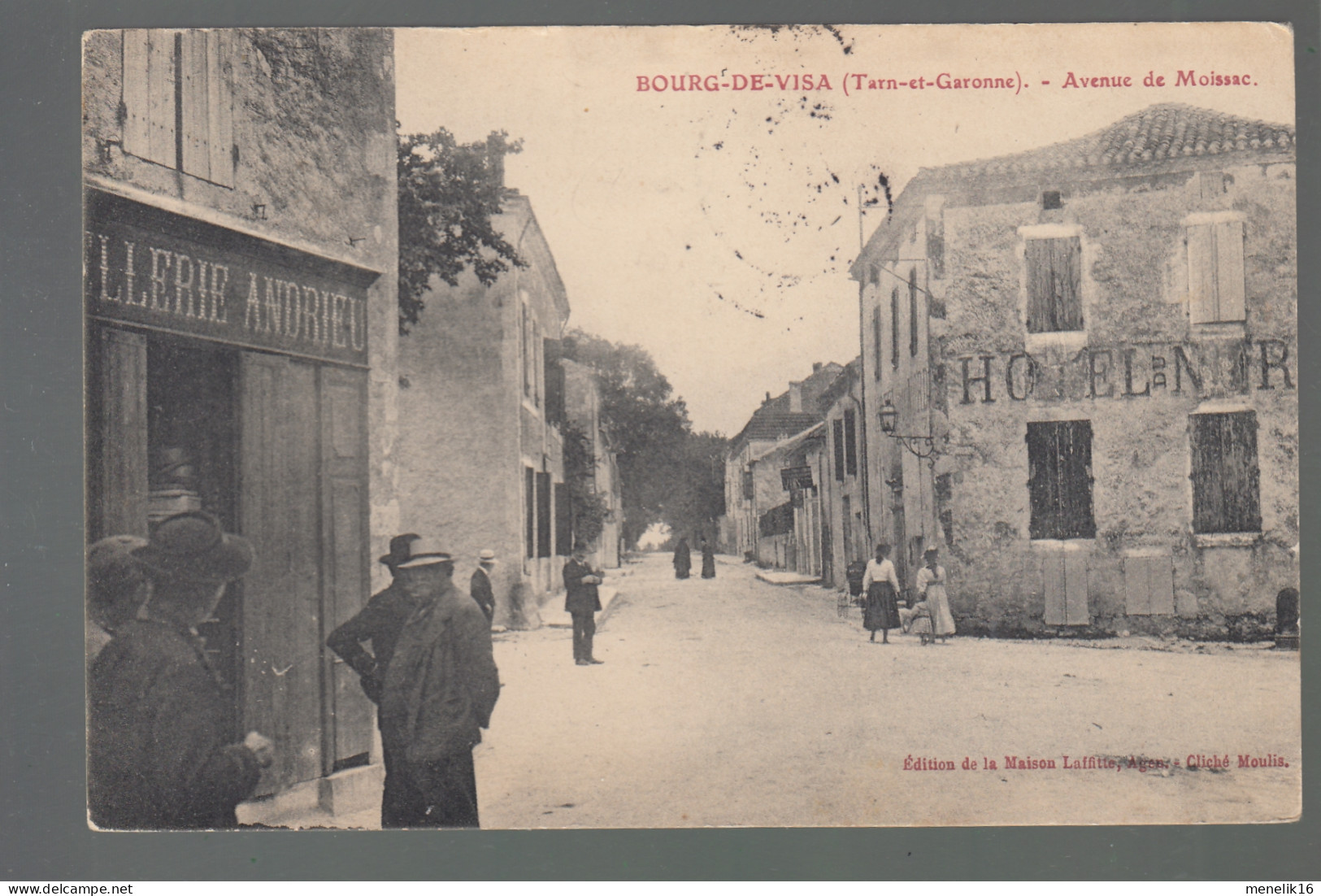 CP - 82 - Bourg-de-Visa - Avenue De Moissac - Bourg De Visa