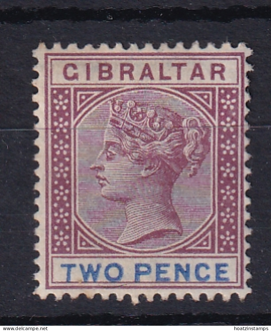 Gibraltar: 1898   QV     SG41    2d      MH - Gibraltar