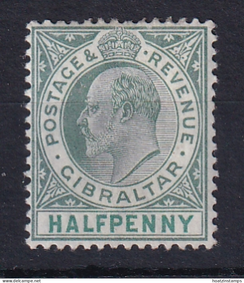 Gibraltar: 1903   Edward    SG46    ½d    MH - Gibraltar