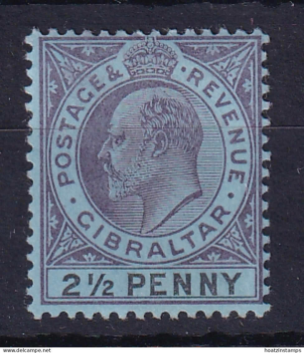 Gibraltar: 1903   Edward    SG49    2½d    MH  - Gibraltar