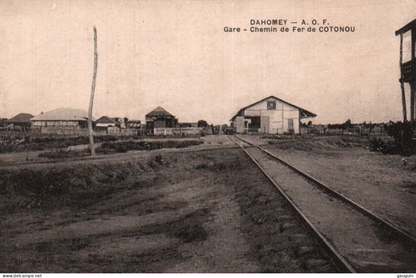 CPA - DAHOMEY - COTONOU - Gare De Chemin De Fer - Edition Géo Wolber - Dahome