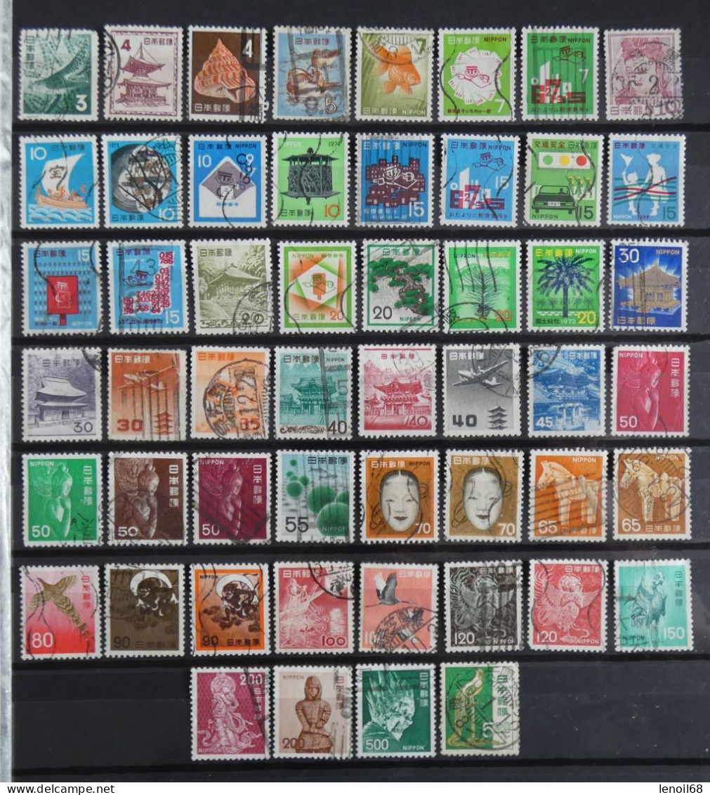 Lot De 86 Timbres Japon Toutes époques - Verzamelingen & Reeksen