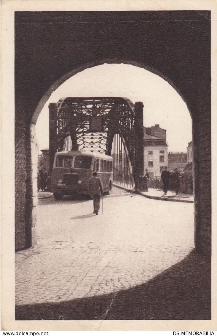 Niš - Bridge , Bus 1955 - Serbien