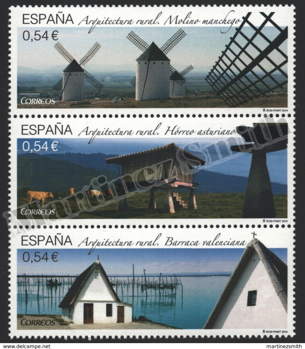Spain - Espagne 2014 Yvert 4567-69, Rural Architecture - MNH - Unused Stamps