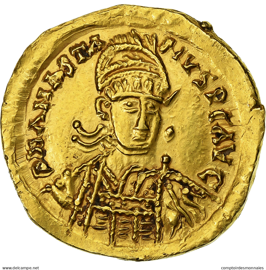 Anastase Ier, Solidus, 498-518, Constantinople, Or, SUP+, Sear:3 - Bizantinas