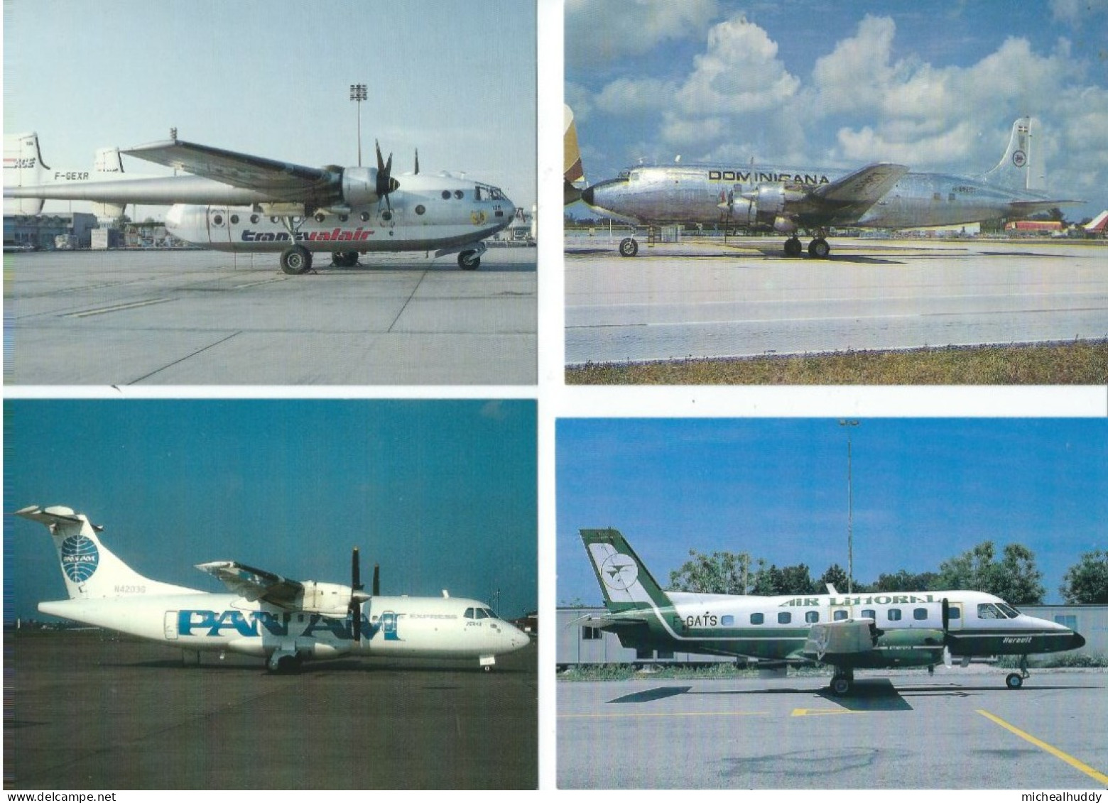 4  POSTCARDS   CIVIL AVIATION  VARIOUS PUBLISHERS   LOT ONE - 1946-....: Era Moderna