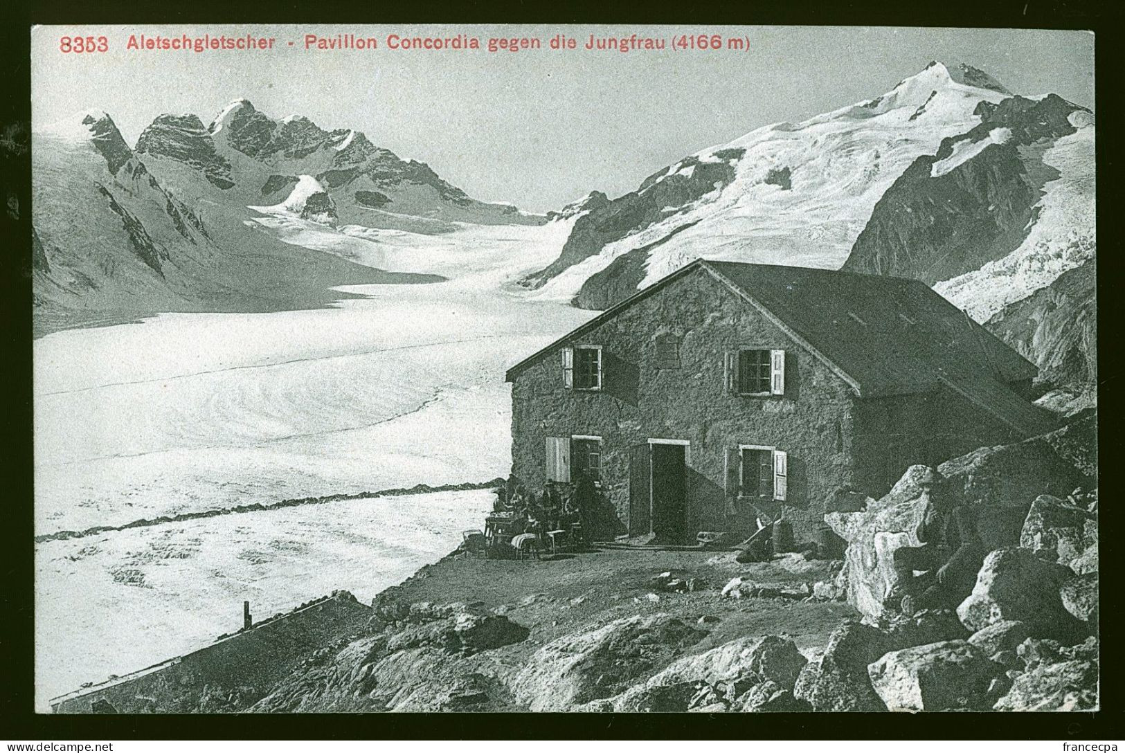 14423 - SUISSE -  Aletschgletscher - Pavillon Concordia Gegen Die Jungfrau 4166M - Otros & Sin Clasificación