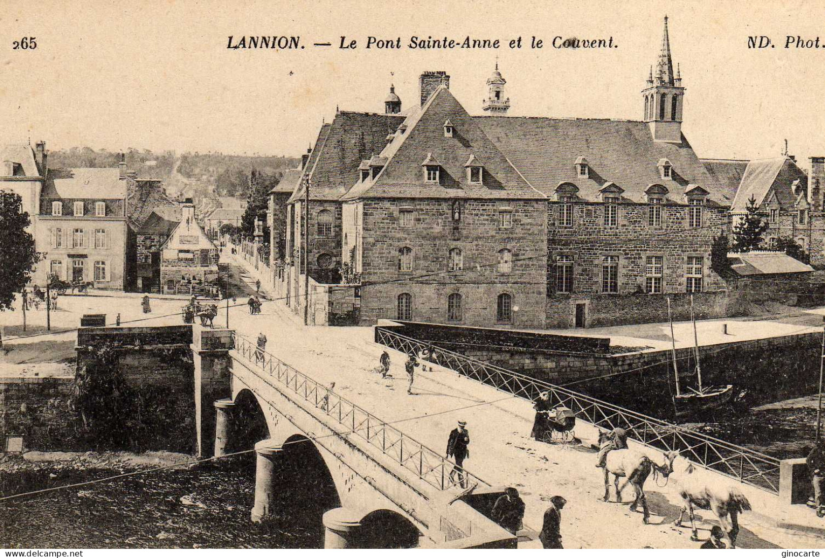 Lannion Le Pont Ste Anne Et Couvent - Lannion